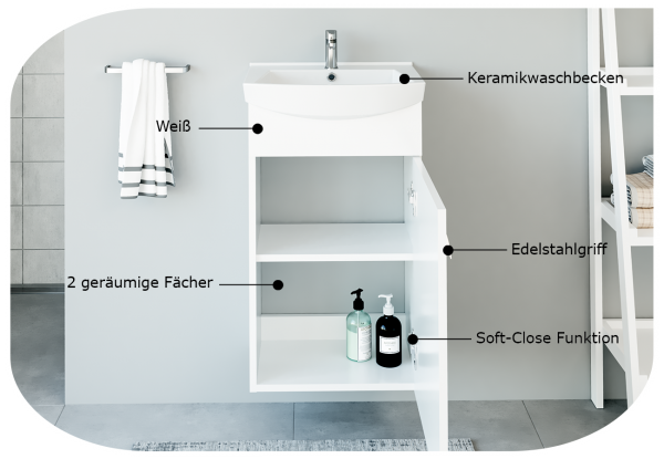 Waschtischunterschrank 45cm Waschtischunterschrank 45cm