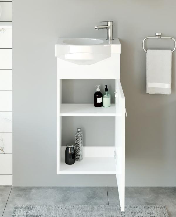Planetmöbel - Waschtischunterschrank 40cm (Weiß)