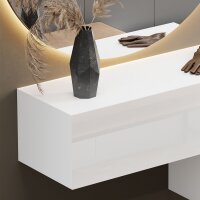 Flur Möbel Garderobe Hängeschrank 100cm weiß