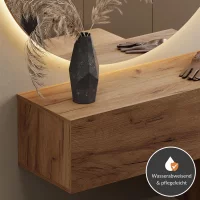 Flur Möbel Garderobe Hängeschrank 100 cm Gold...