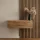 Flur Möbel Garderobe Hängeschrank 100 cm Gold Eiche
