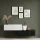 Muebles de recibidor: perchero con 2 armarios colgantes de 100 cm, negro/blanco
