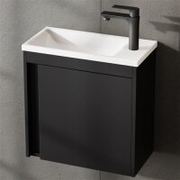 Sink cabinet including washbasin 50cm matte black