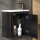 Mueble de lavabo con lavabo de 50 cm, negro mate