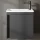 Waschtisch inkl. Waschbecken grau matt 50cm