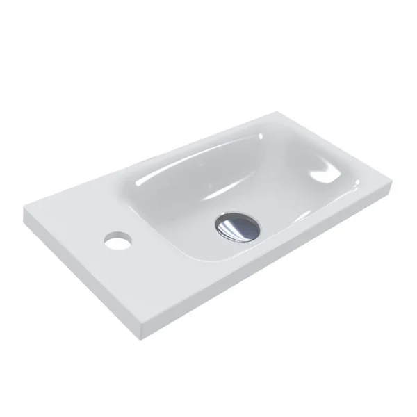 Waschtisch inkl. Waschbecken grau matt / wotan eiche 50cm