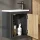 Waschtisch inkl. Waschbecken grau matt / wotan eiche 50cm