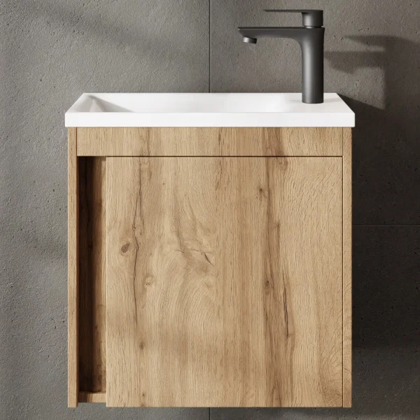 Waschtisch inkl. Waschbecken wotan eiche 50 cm