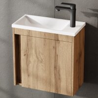 Waschtisch inkl. Waschbecken wotan eiche 50 cm