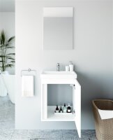 Badmöbel-Set mit Spiegel 50cm (Weiß)