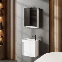 Badm&ouml;bel Set mit Waschtisch inkl Waschbecken und...