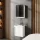 Ensemble de meubles de salle de bains avec meuble-lavabo, vasque et armoire de toilette à LED de 50 cm, plusieurs coloris disponibles