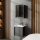 Bathroom furniture set with washbasin incl. washbasin and LED mirror cabinet 50 cm, various colours colours