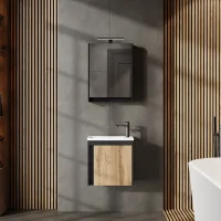 Set di mobili da bagno con mobile lavabo, lavabo e...
