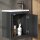 Badmöbel Set mit Waschtisch inkl. Waschbecken und LED-Spiegelschrank Grau matt 50 cm