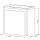 Badmöbel Set 50cm Waschtischunterschrank mit Spiegelschrank Weiß Hochglanz / Grau matt