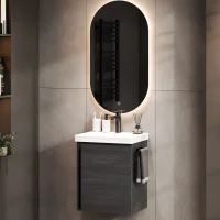 Bathroom furniture set with mirror 50cm (anthracite)