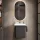 Bathroom furniture set with mirror 50cm (anthracite)