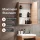Badmöbel-Set mit Spiegelschrank 50cm (Sonoma Eiche)
