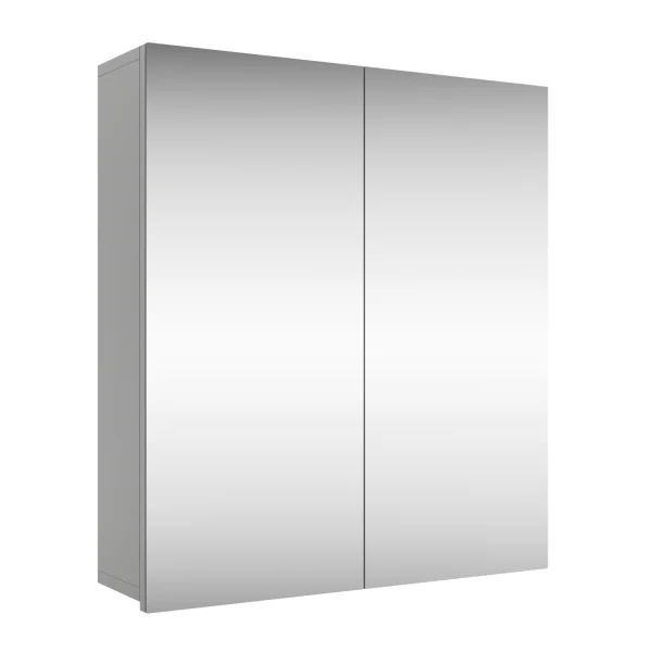 Spiegelschrank Merkur ohne Leuchte - weißgrau, 60 cm
