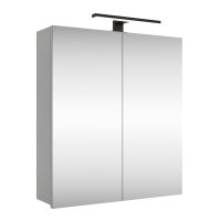 Spiegelschrank Merkur, weißgrau, 60 cm, mit...