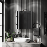 Spiegelschrank Merkur, weißgrau, 60 cm, mit...