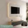 Mueble para televisión WEST en roble dorado / negro carbón, 140 cm
