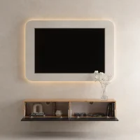 Mueble para TV WEST en roble dorado / negro...