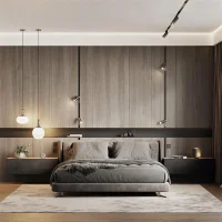 Schlafzimmer Nachttisch Schrank 100 cm Gold Eiche /...
