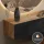 Hallway Furniture Coat Rack Wall Cabinet 140 cm Single Gold Oak / Charcoal Black