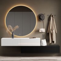 Flur Möbel Garderobe Hängeschrank 140cm doppelt...