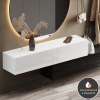 Flur Möbel Garderobe Hängeschrank 140cm doppelt...