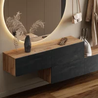 Flur Möbel Garderobe Hängeschrank 140cm doppelt...