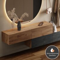 Flur Möbel Garderobe Hängeschrank 140cm doppelt...