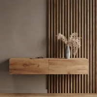 Meuble dentrée, penderie murale 160 cm,...