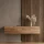 Hallway Furniture: 160 cm Single Wall-Mounted Coat Rack in Gold Oak