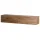 Hallway Furniture: 160 cm Single Wall-Mounted Coat Rack in Gold Oak