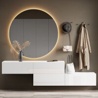 Flur Möbel Garderobe Hängeschrank 160cm doppelt...