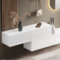 Flur Möbel Garderobe Hängeschrank 160cm doppelt...