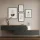 Mueble de pasillo, armario de pared doble de 160 cm, roble dorado / antracita