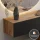 Mueble de pasillo, armario de pared doble de 160 cm, roble dorado / antracita