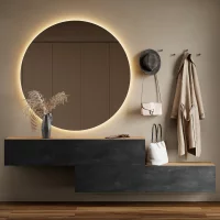 Flur Möbel Garderobe Hängeschrank 160cm doppelt...