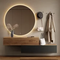 Flur Möbel Garderobe Hängeschrank 140cm doppelt...