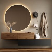 Flur Möbel Garderobe Hängeschrank 160cm doppelt...