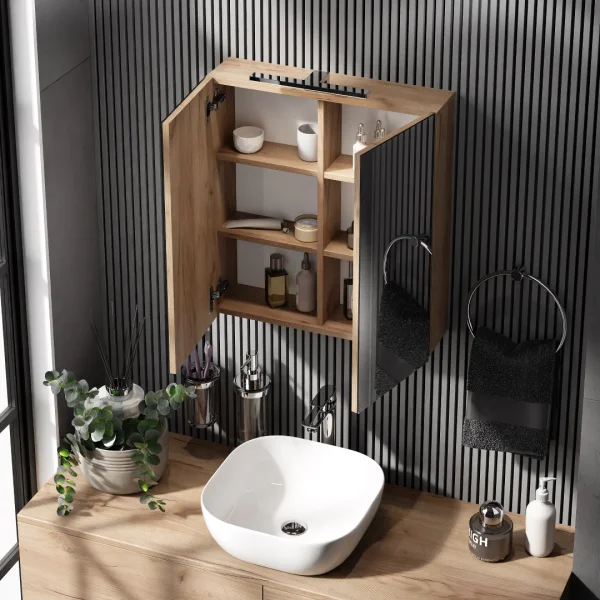 Countertop washbasin 42 cm high gloss white
