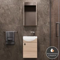 Set di mobili da bagno con lavabo, compreso lavandino e...