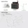 Mueble bajo para lavabo LUX de 70 cm, roble dorado / antracita, con lavabo negro