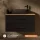 LUX 90 cm Vanity Cabinet in Gold Oak / Anthracite with Black Sink