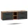 Waschtischunterschrank LUX 170 cm Gold Eiche / Anthrazit Ohne Waschbecken