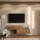 WEST TV-Board Set 2x 100 cm in Gold Eiche - versetzt montierbar
